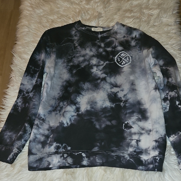 Tops - Sand Cloud Gray Tie-Dye Logo Sweatshirt – Size Large